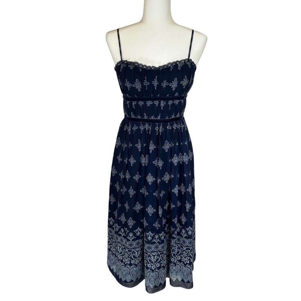 max and cleo Babydoll Sweetheart Neckline Dress Size 6 100% Silk Fairy